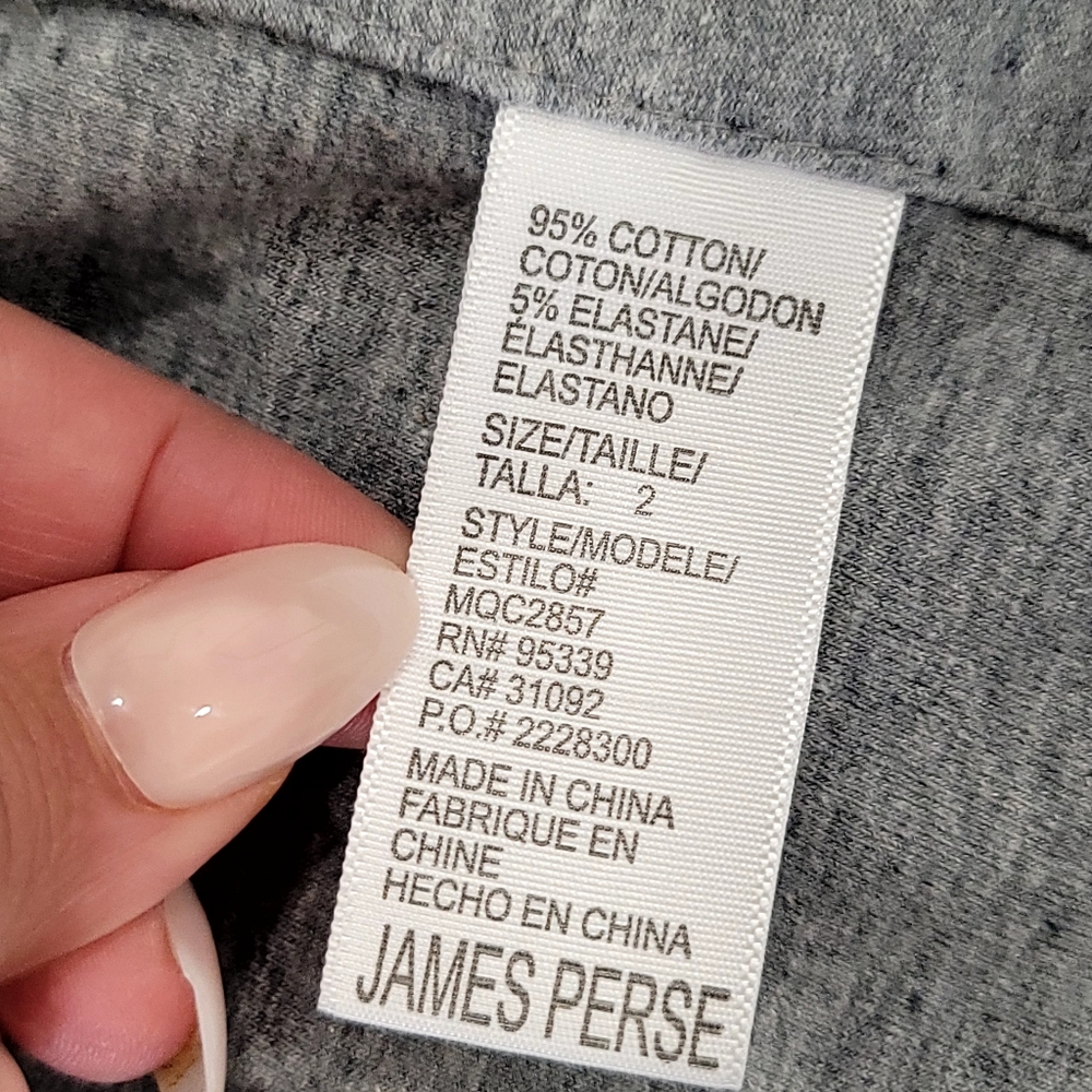 ​James Perse Men's Utility Jacket | Carbon Grey MQC2857 Size 2 M | Gorpcore Fiel - Picture 15 of 17